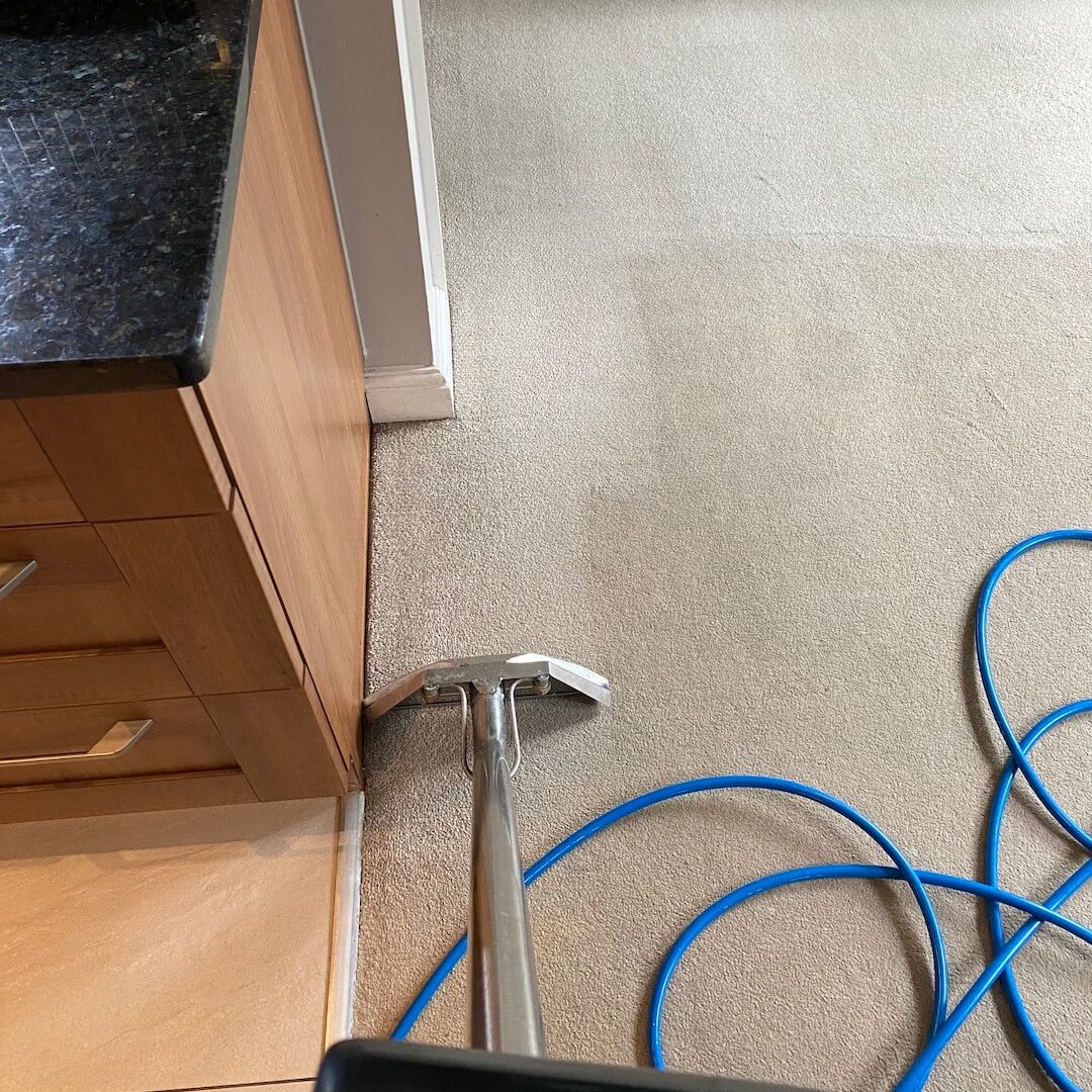 Carpet Cleaning side by side view