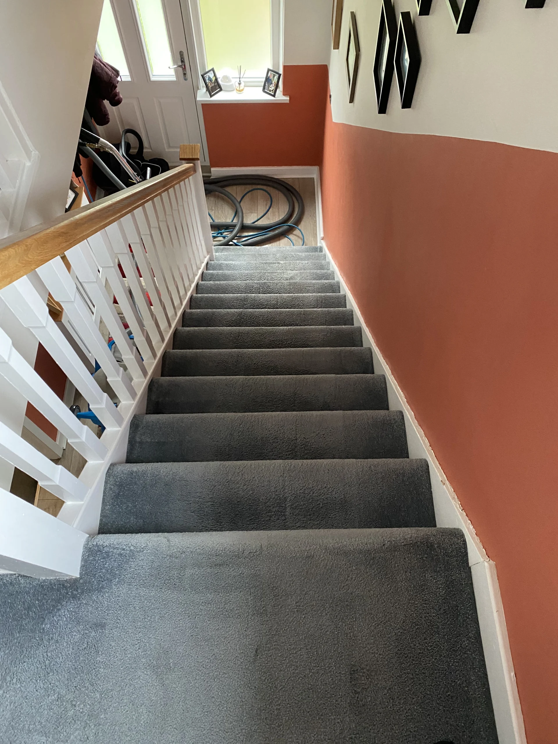 Clean stairs at home in leeds